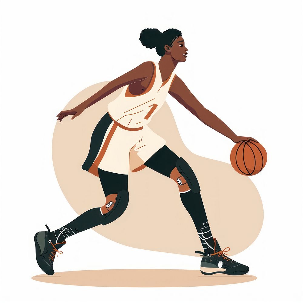 Woman with prosthetic leg basketball playing basketball person.