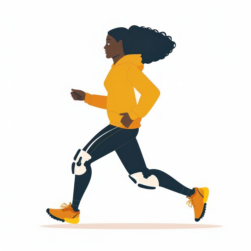 Woman with prosthetic leg running walking jogging.