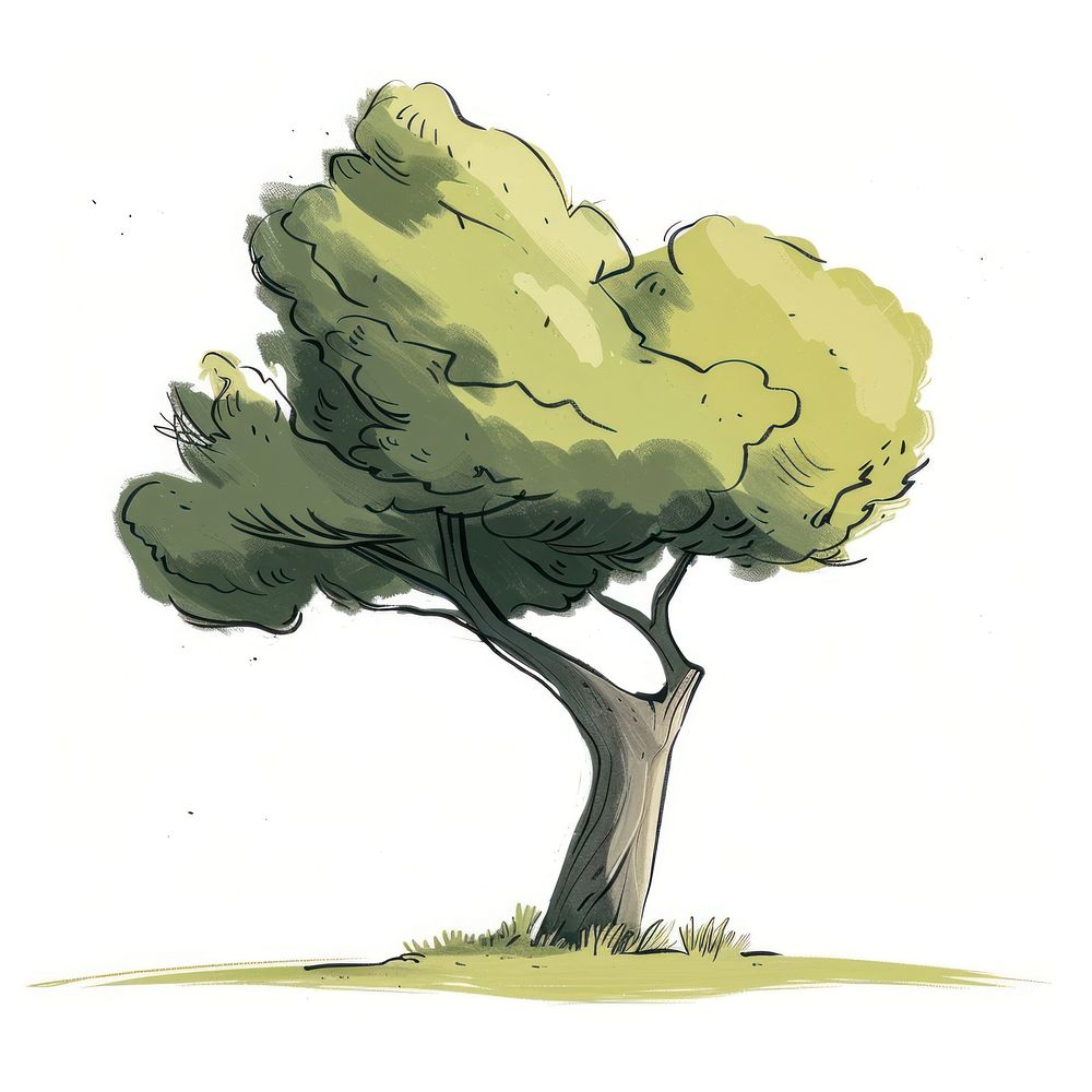 Tree art illustrated painting.
