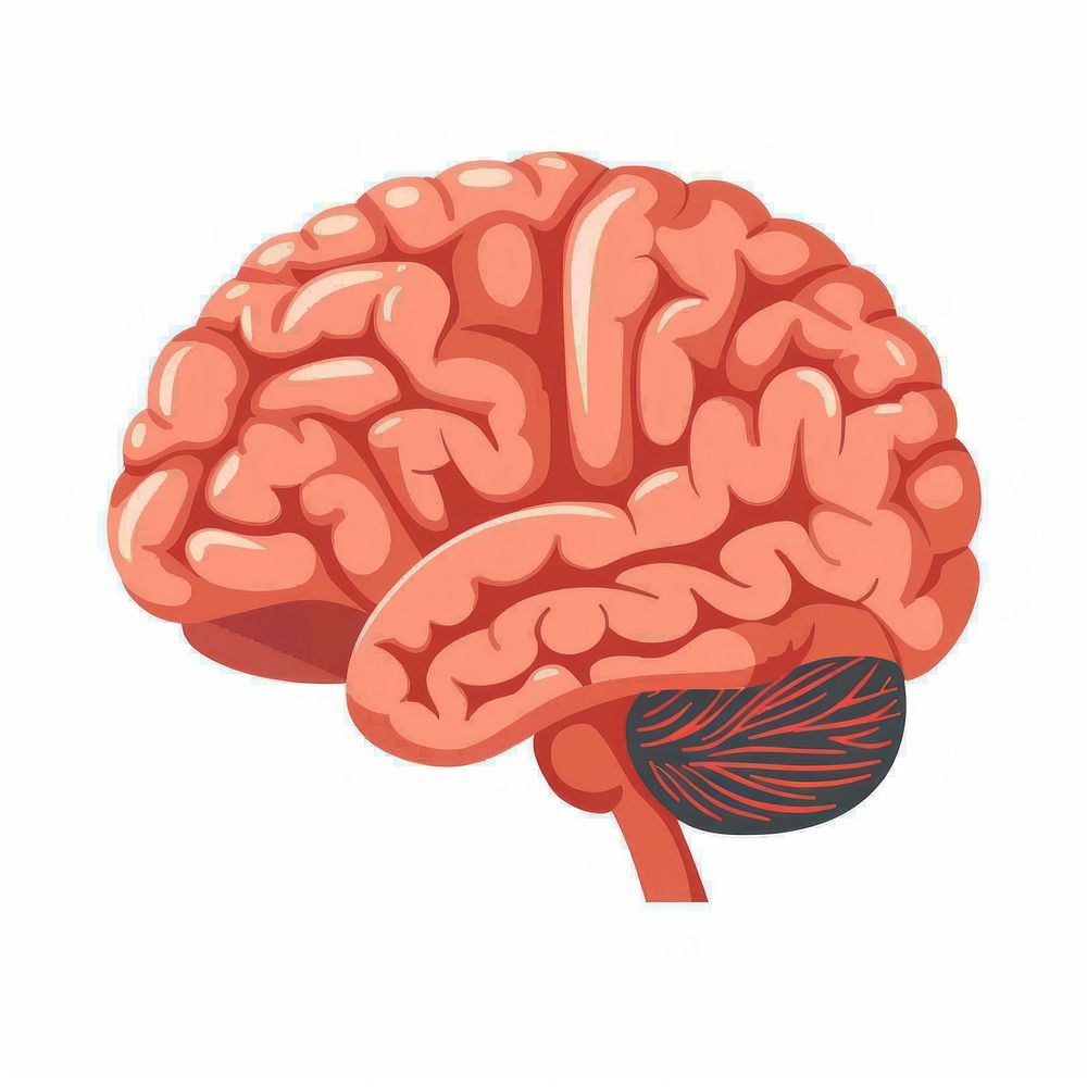 Illustration of brain icon confectionery dynamite weaponry.