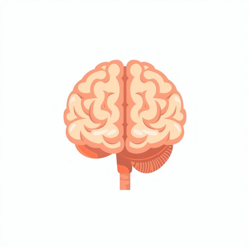Illustration of brain icon confectionery sweets food.