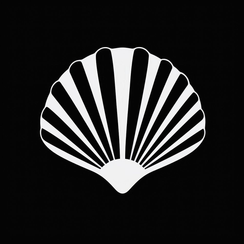 Shell silhouette clip art invertebrate seashell seafood.