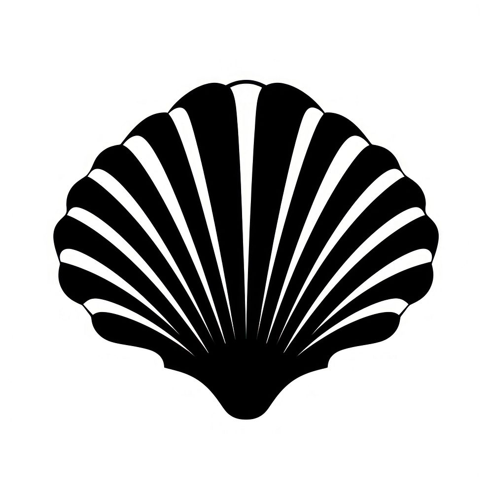 Shell silhouette clip art invertebrate seashell seafood.