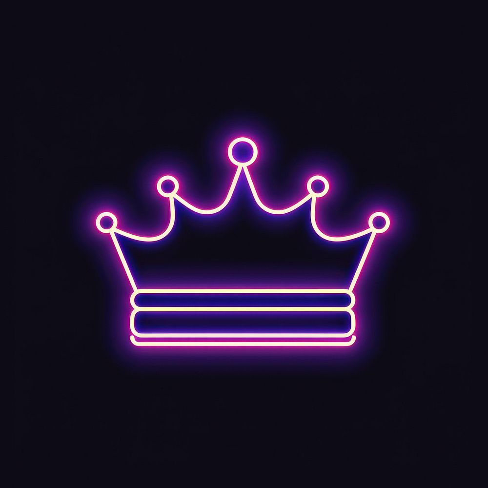 Line neon crown icon light. | Free Photo Illustration - rawpixel