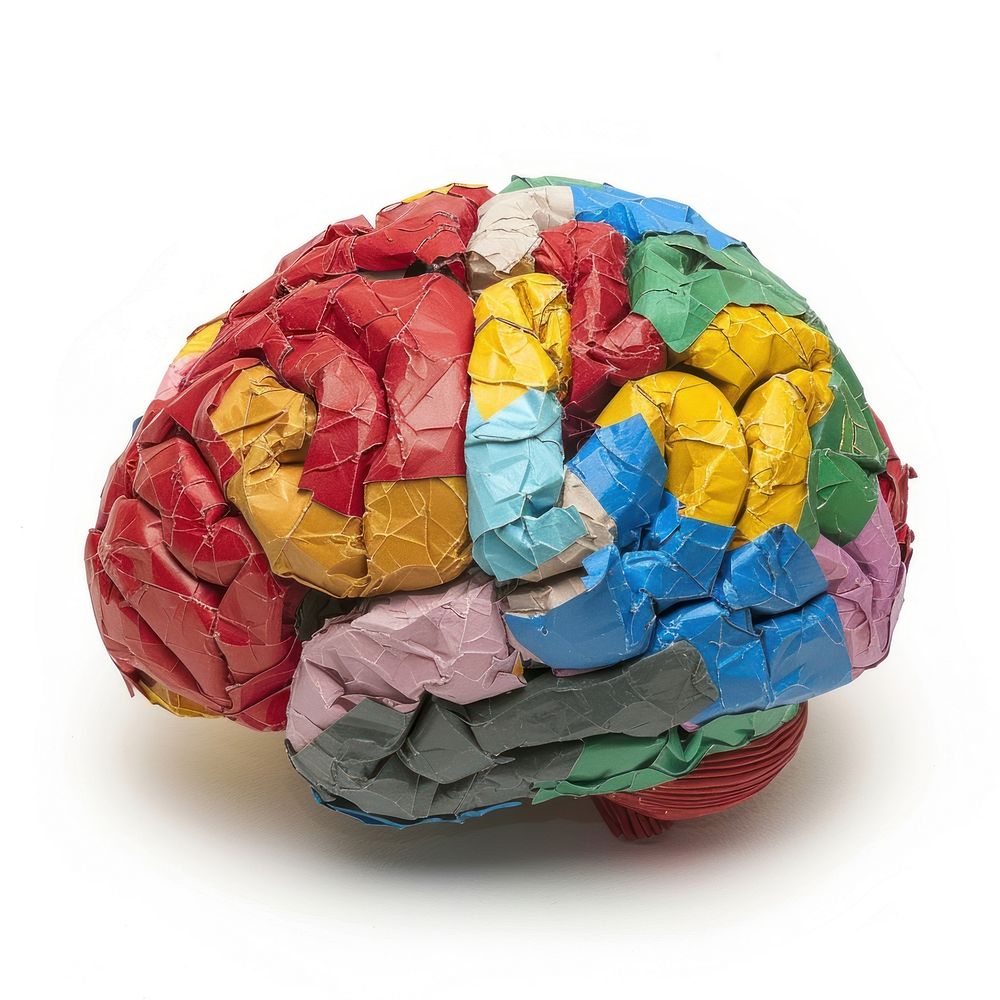 Brain paper origami sphere.