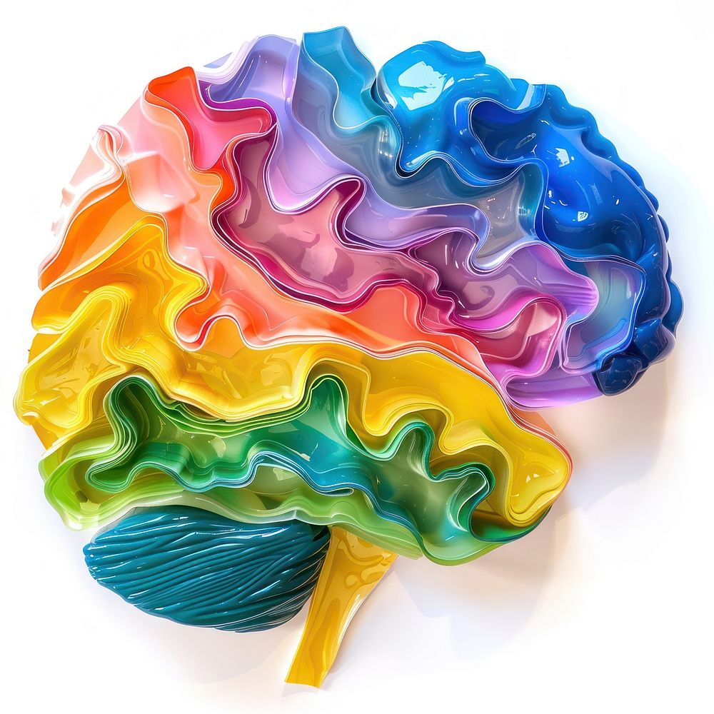 Brain made from polyethylene confectionery accessories accessory.