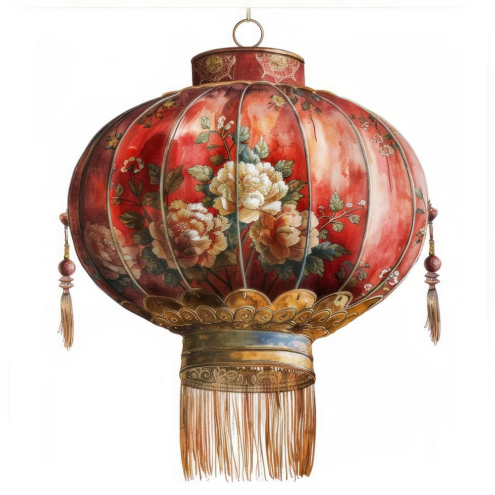 Chinese lantern chandelier handicraft lampshade.