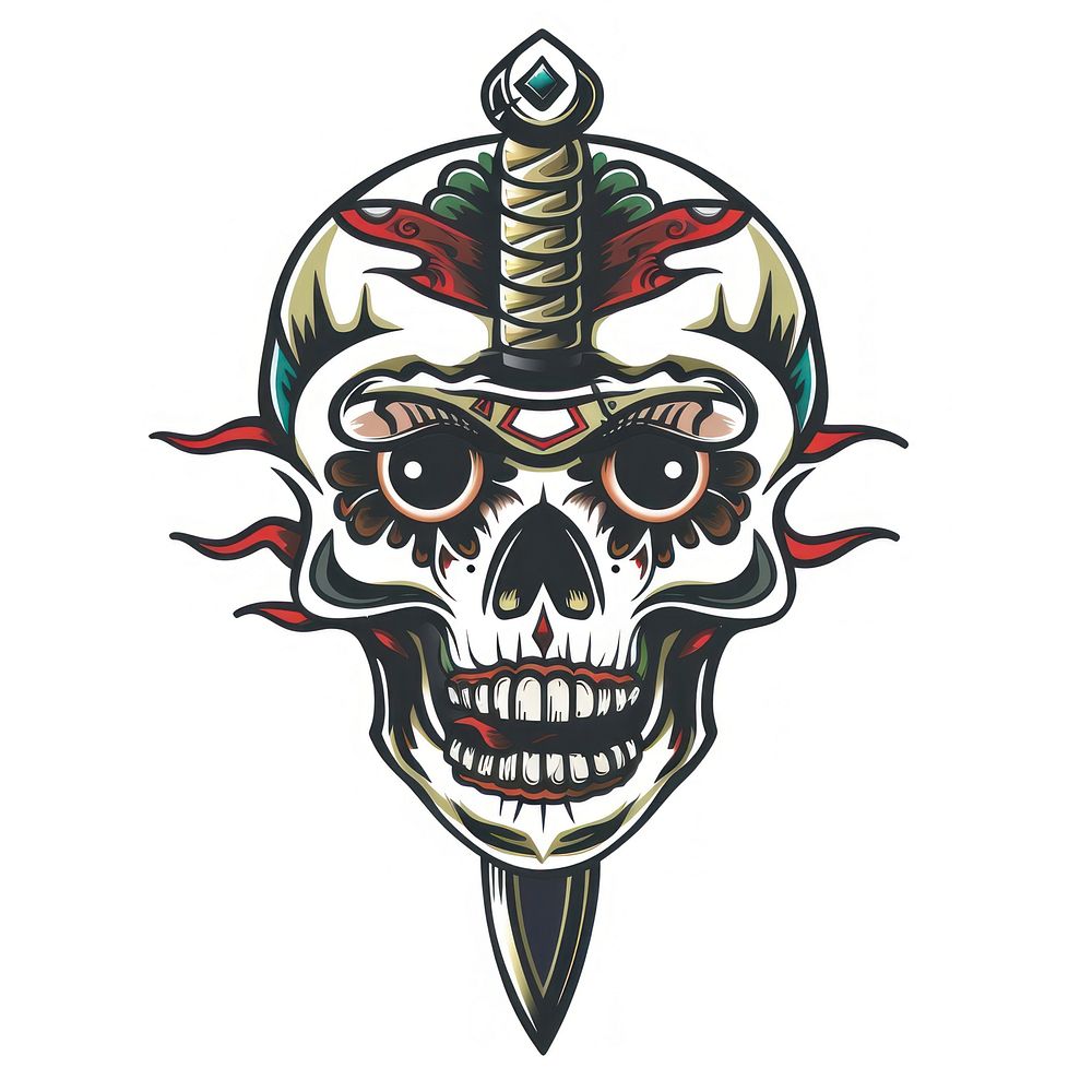 A skull animal emblem symbol.