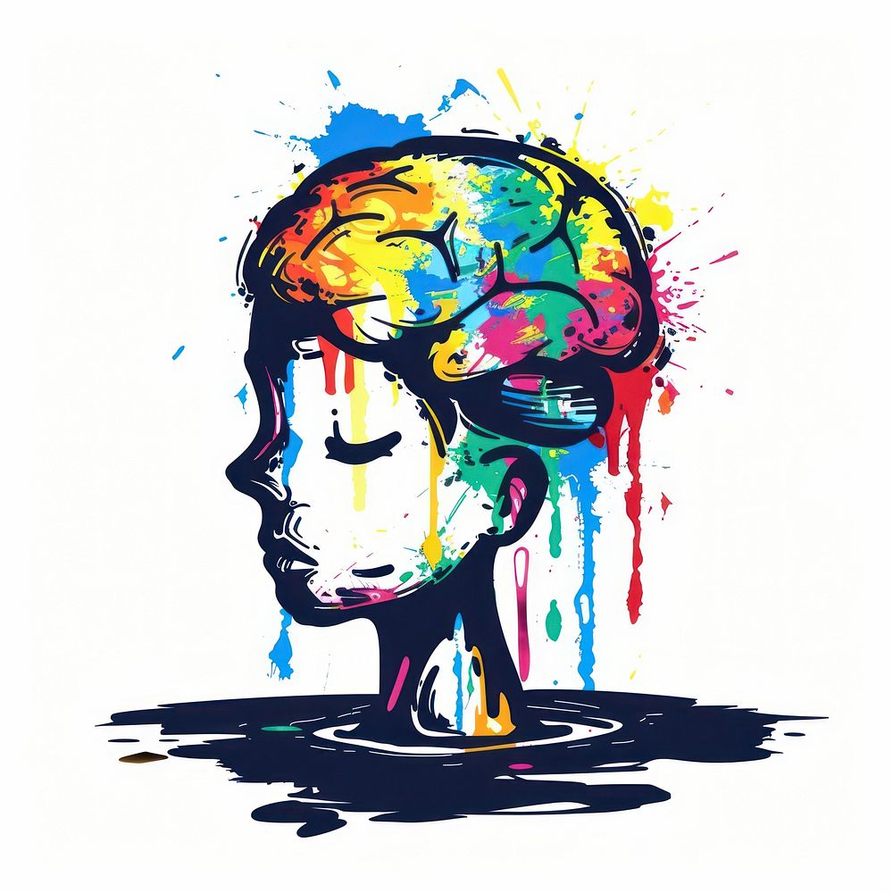 Mental breakdown art graphics painting. | Free Photo Illustration ...