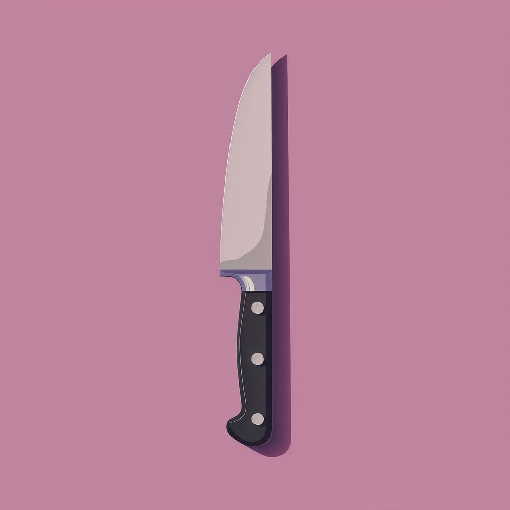 Kitchen knife weaponry cutlery blade.