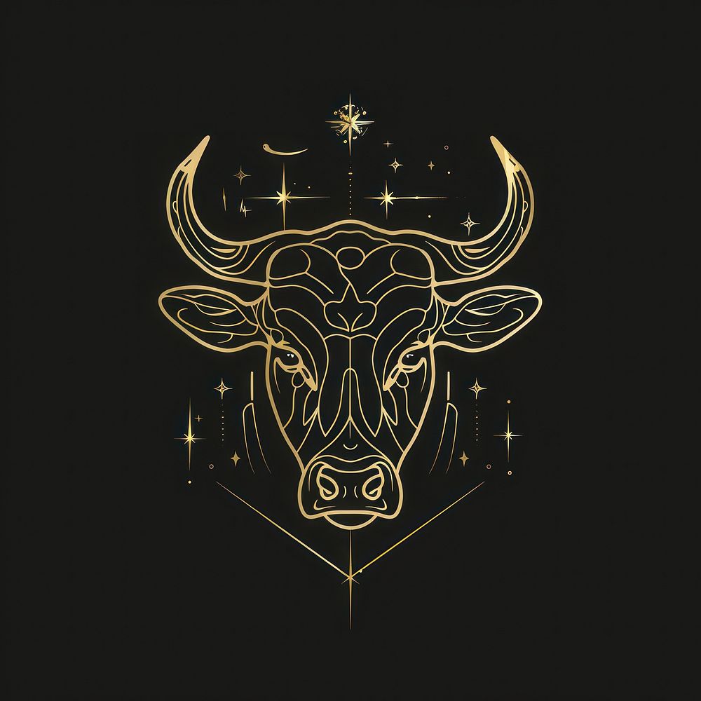 Cow logo symbol emblem.