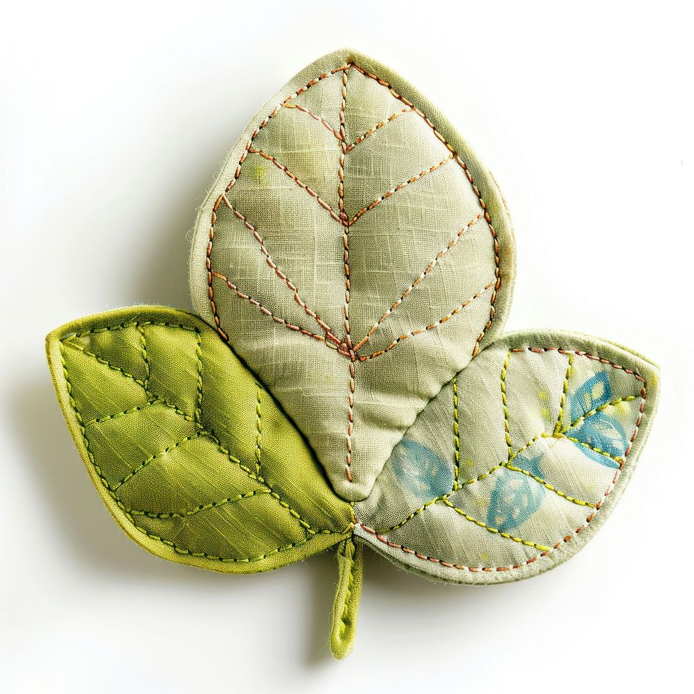 Leaf shape pattern accessories patchwork.