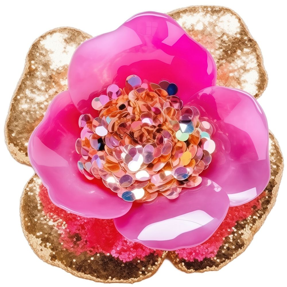 Glitter flower accessories accessory jewelry.