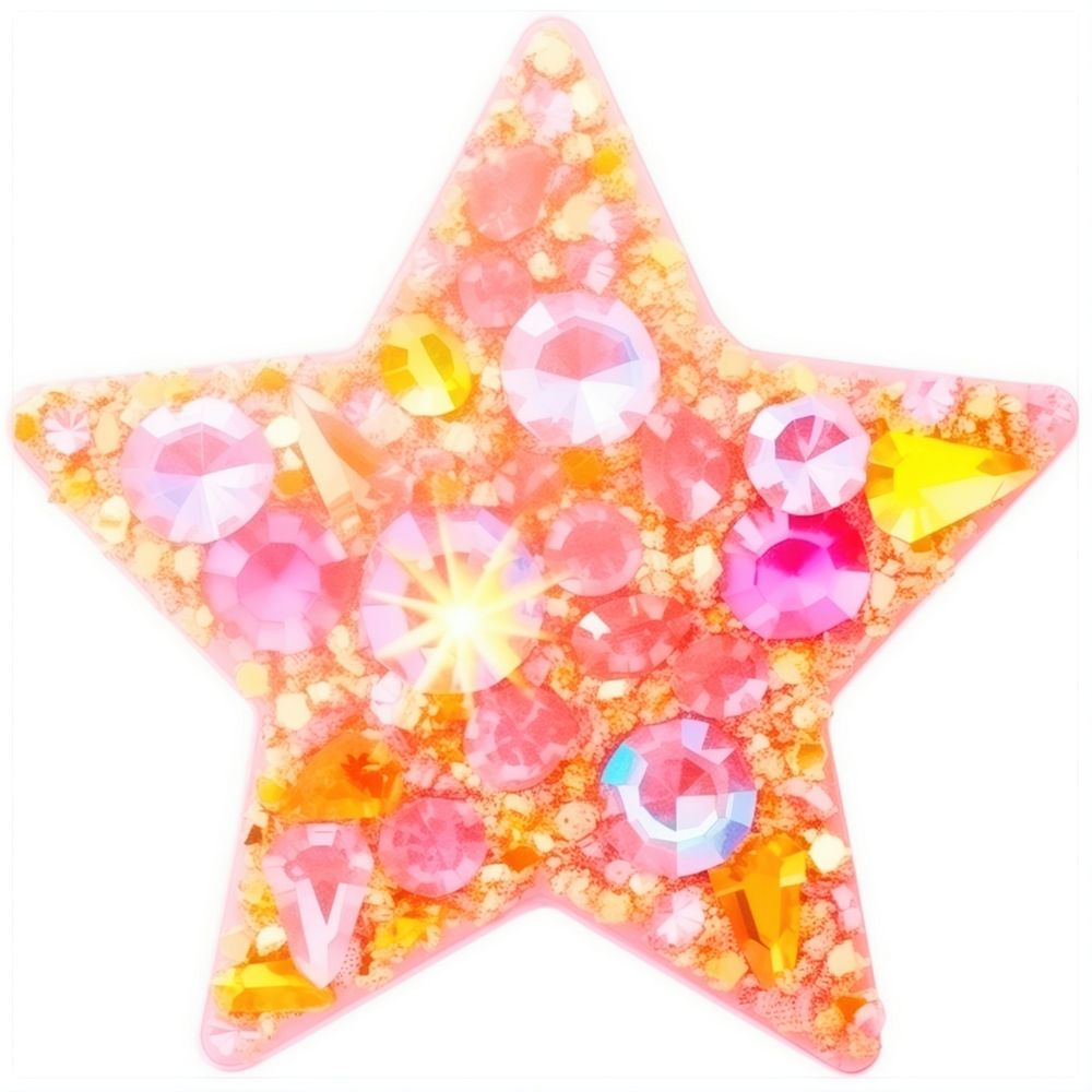 Glitter star accessories accessory symbol.