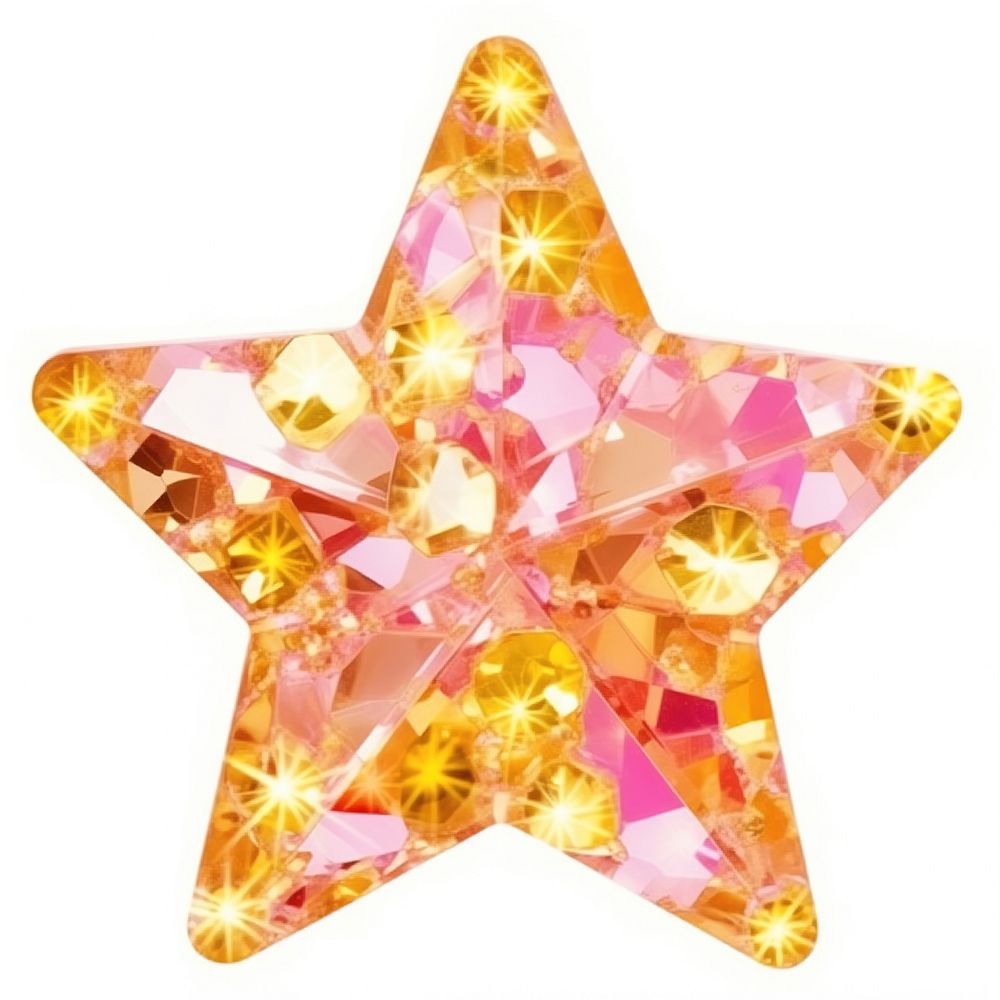 Glitter star accessories chandelier accessory.