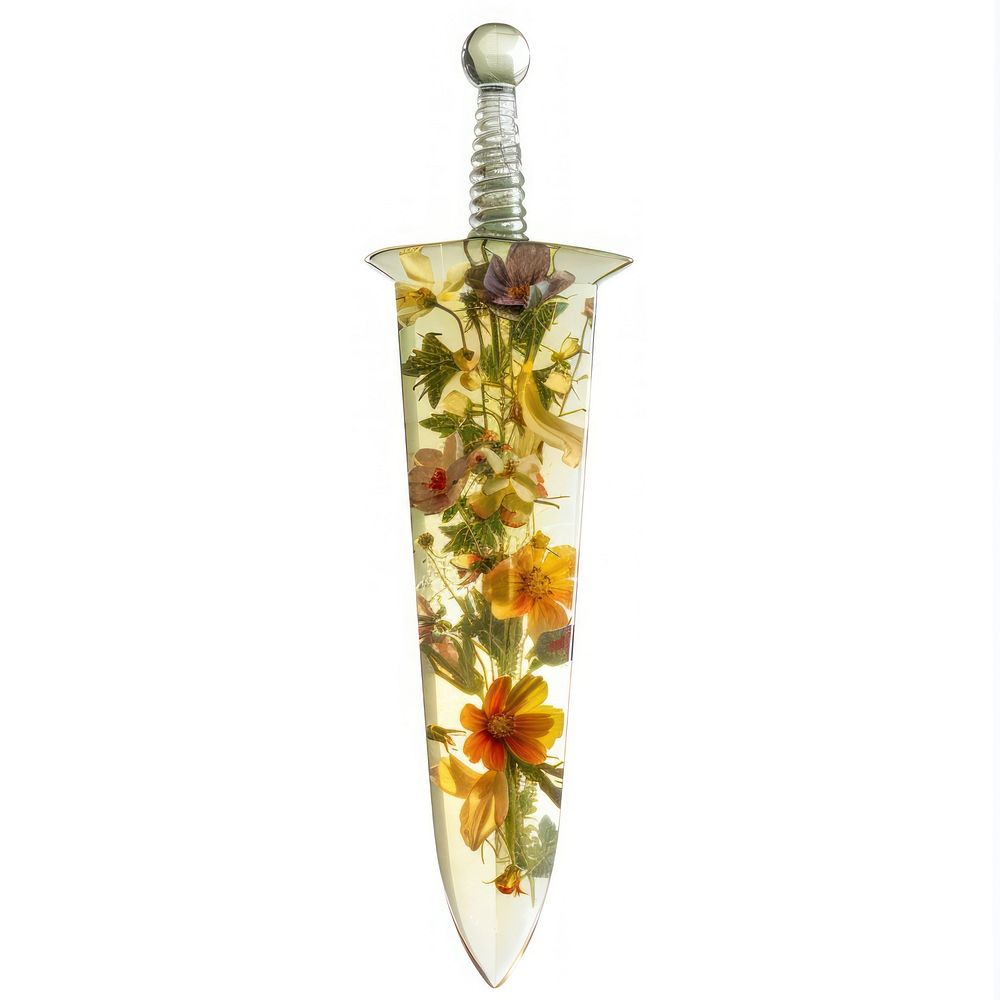 Flower resin Sword shaped sword weaponry pottery.