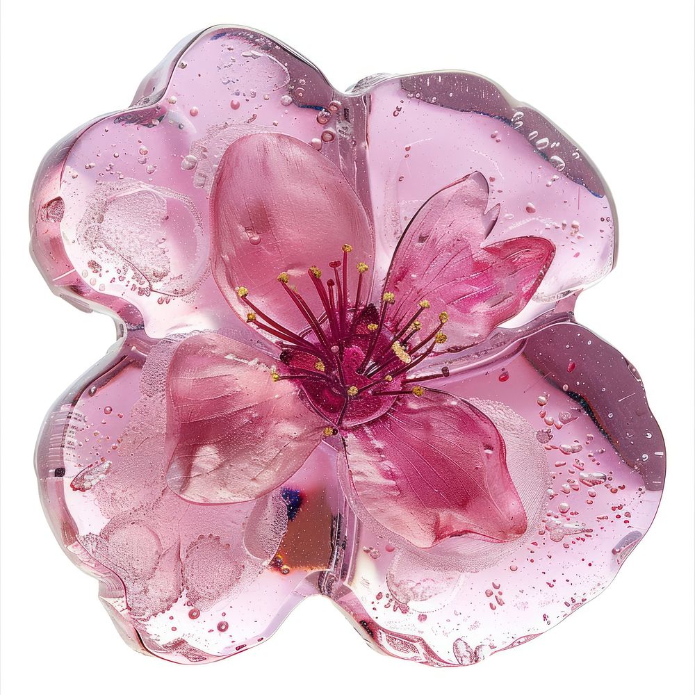 Flower resin Sakura shaped accessories accessory clothing.