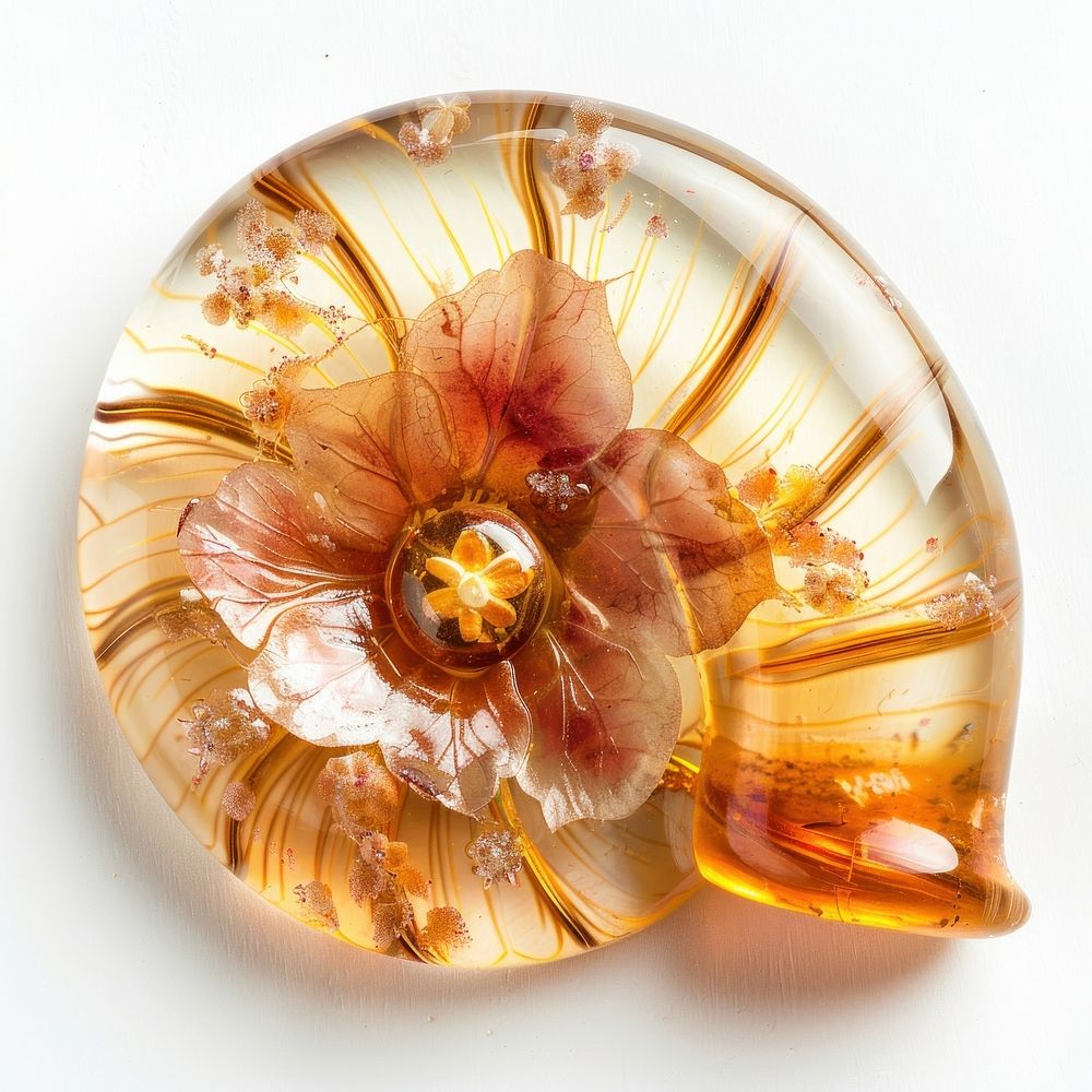 Flower resin Snail shaped accessories chandelier accessory.
