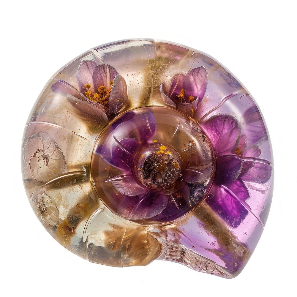 Flower resin Snail shaped accessories accessory gemstone.