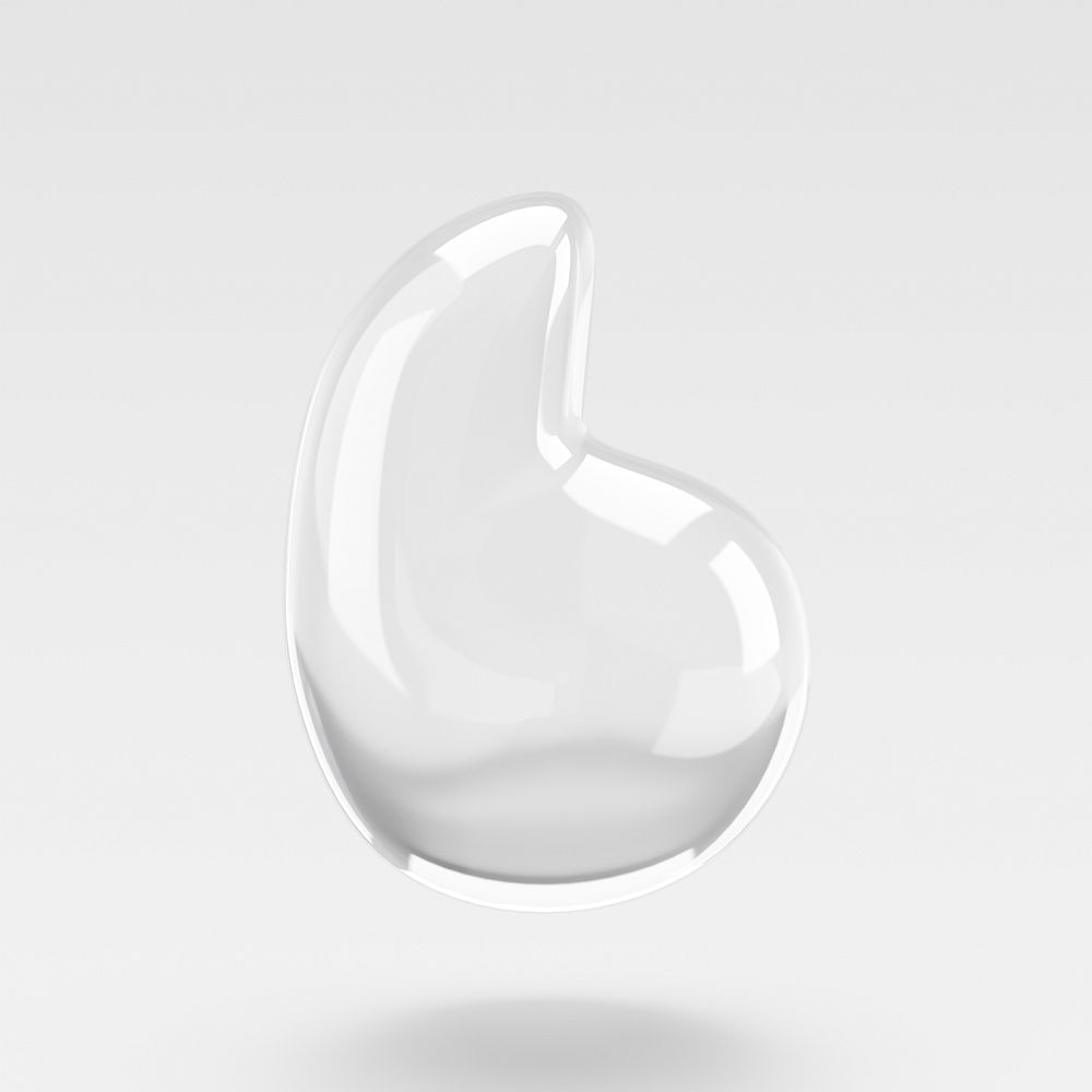 Quotation mark sign in 3D bubble illustration