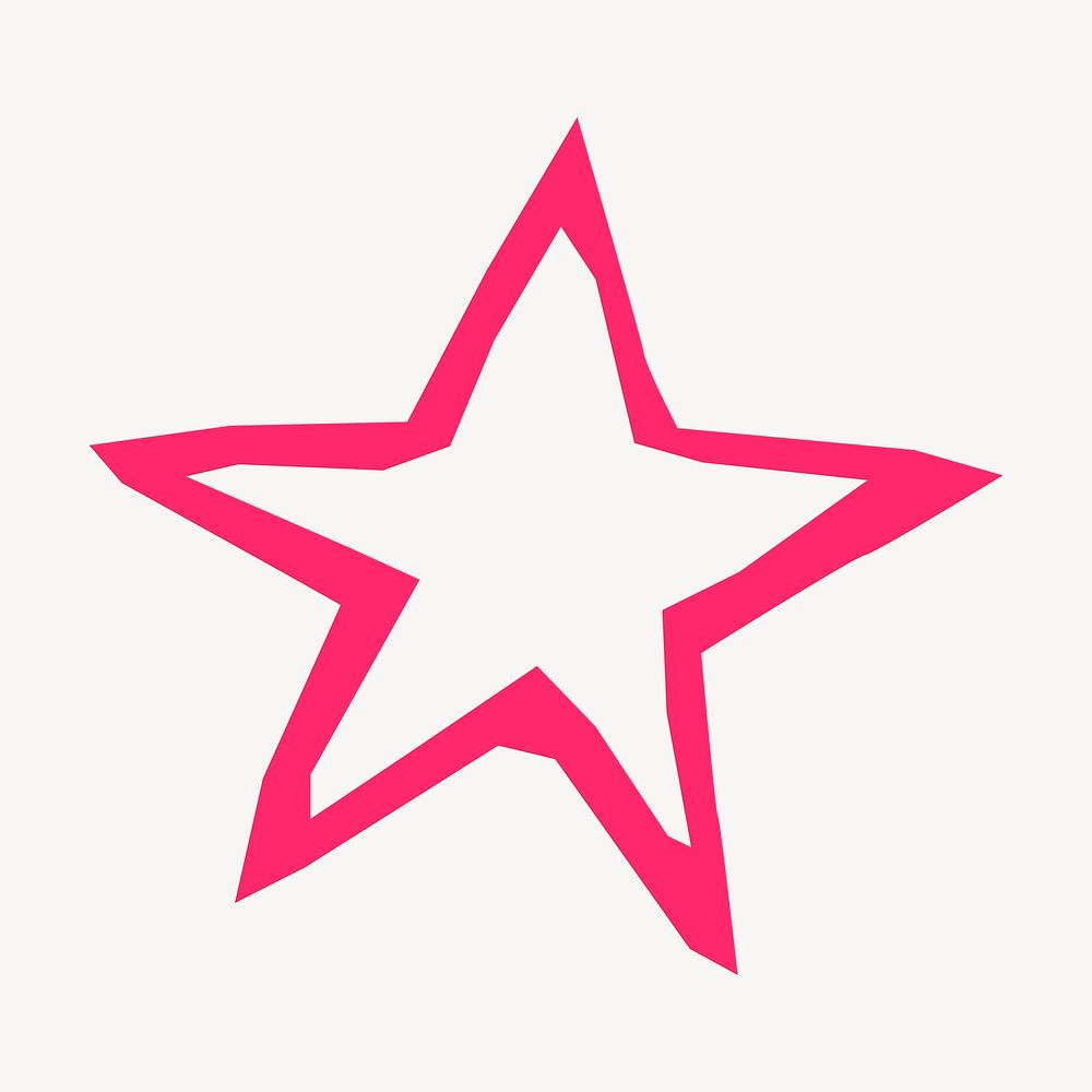Pink star graphic