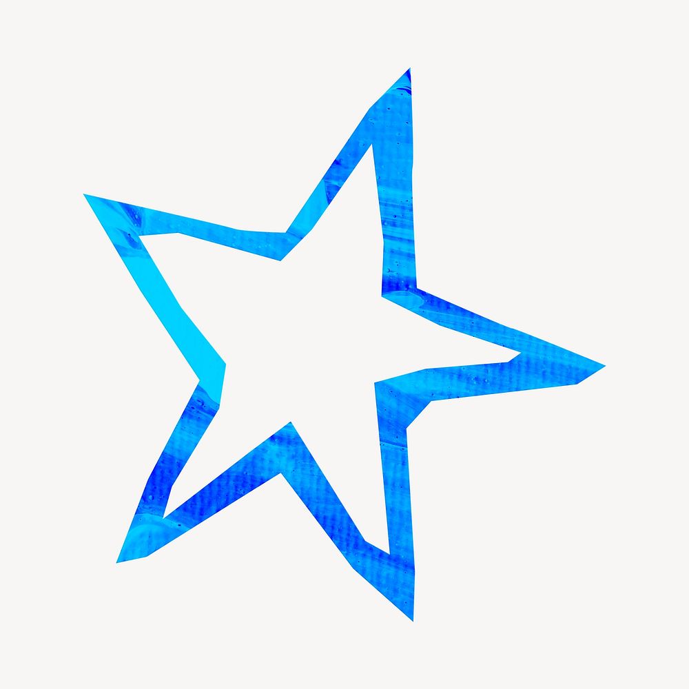 Blue star graphic