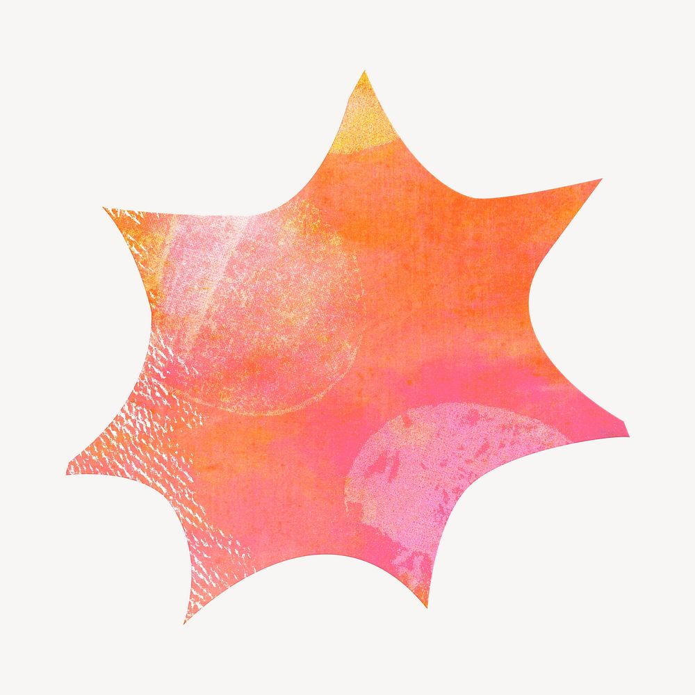 Orange shape graphic