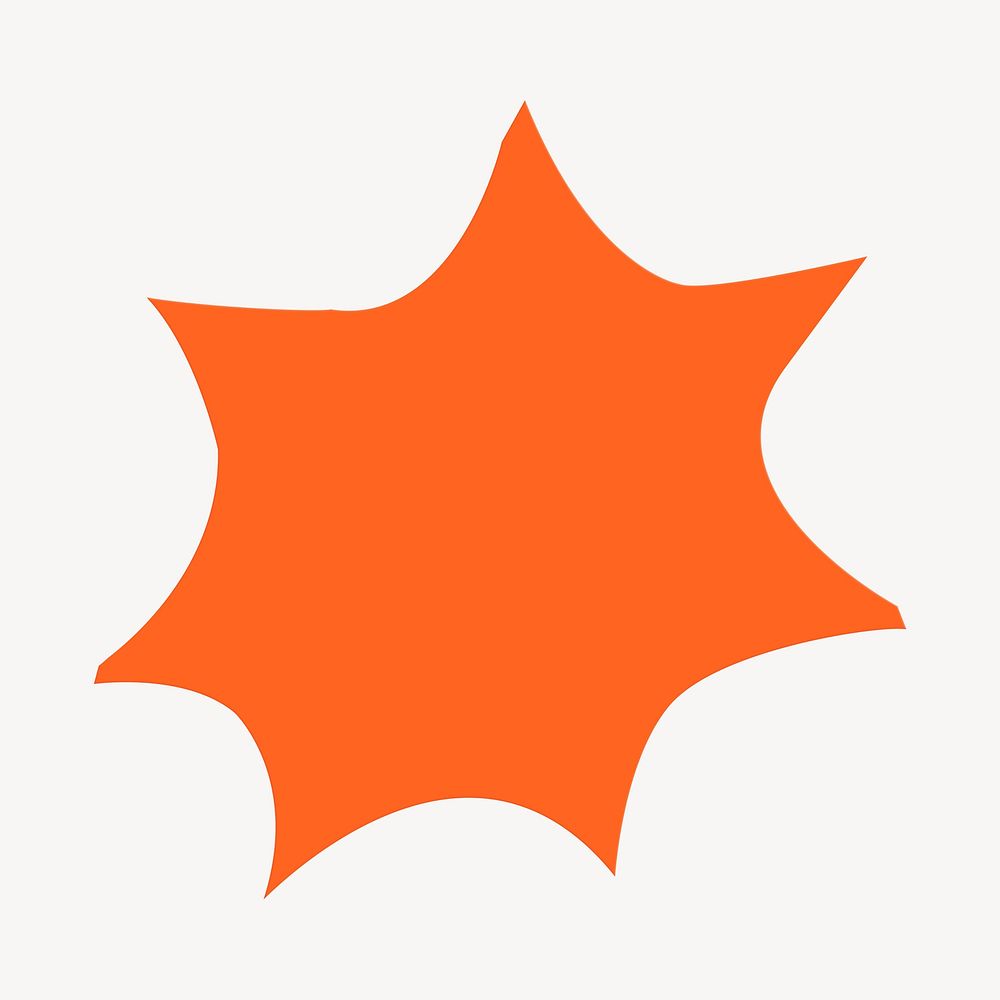 Orange shape graphic