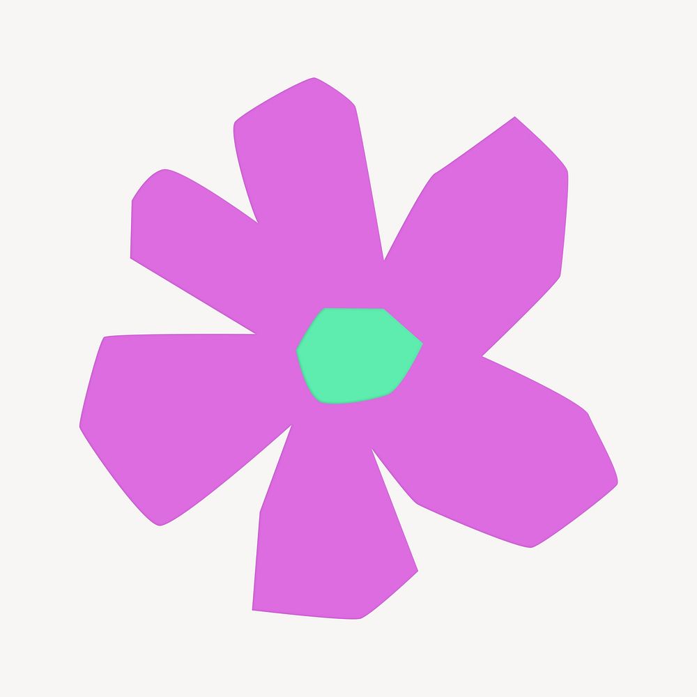 Purple flower graphic