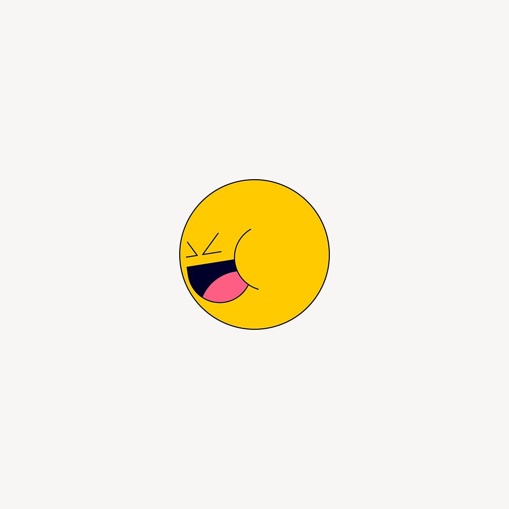 Yellow happy face illustration