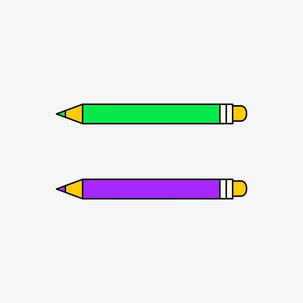 Two pencils illustration