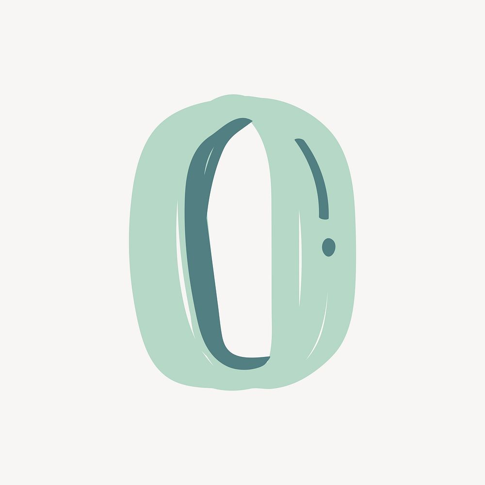 Number 0 hand drawn doodle | Free Photo Illustration - rawpixel