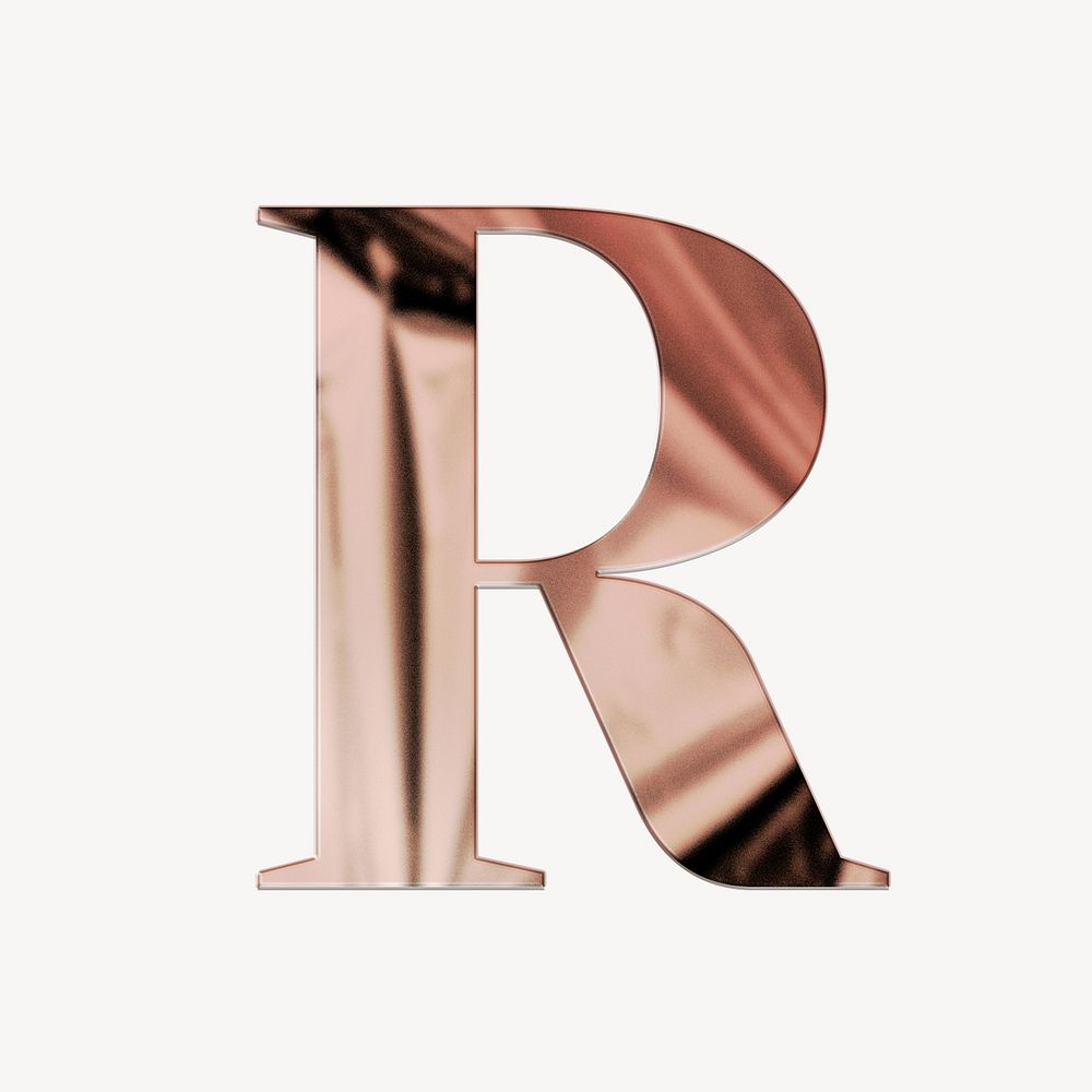 Letter R rose gold textured | Free Photo Illustration - rawpixel