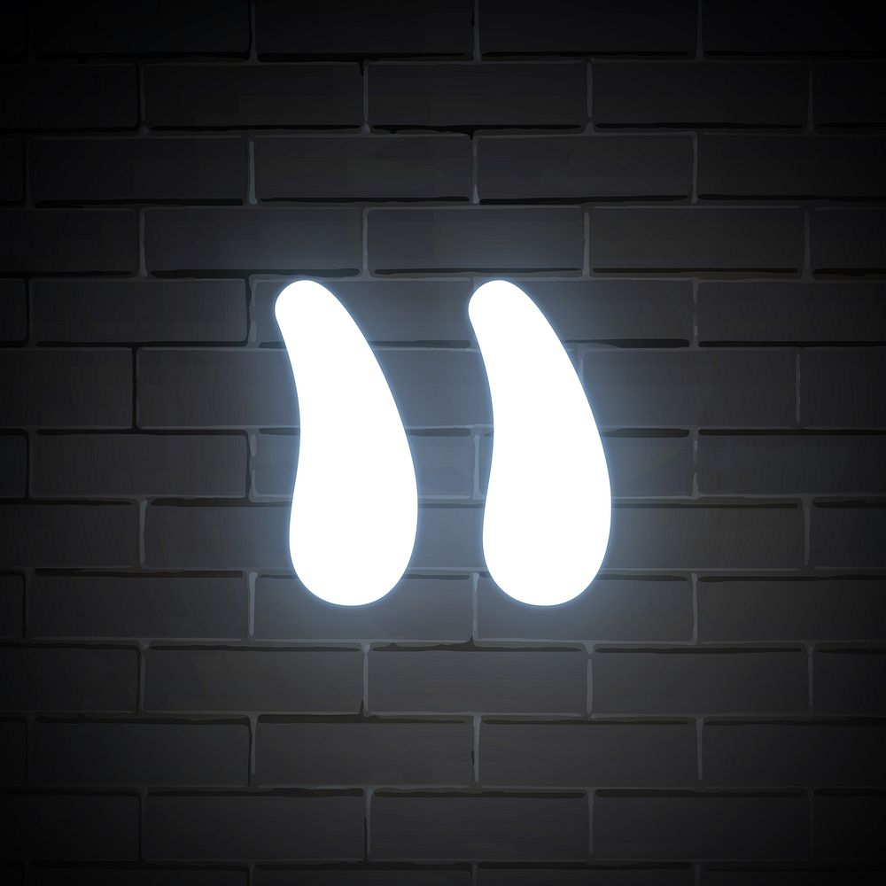 Question mark sign in white neon illustration