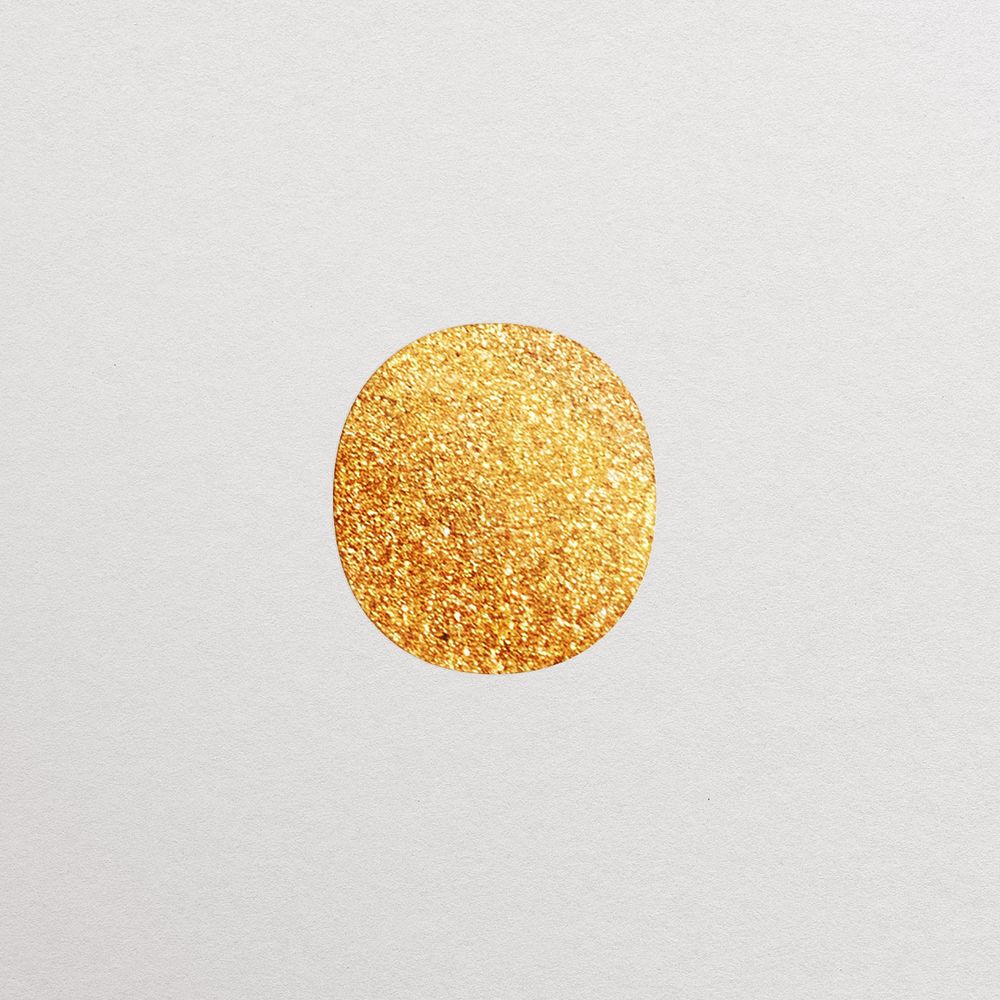 Dot sign gold foil symbol illustration