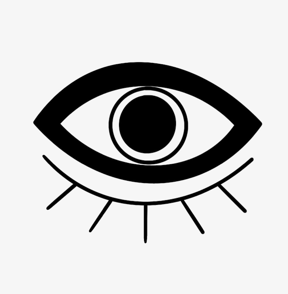 Eye retro psychedelic illustration