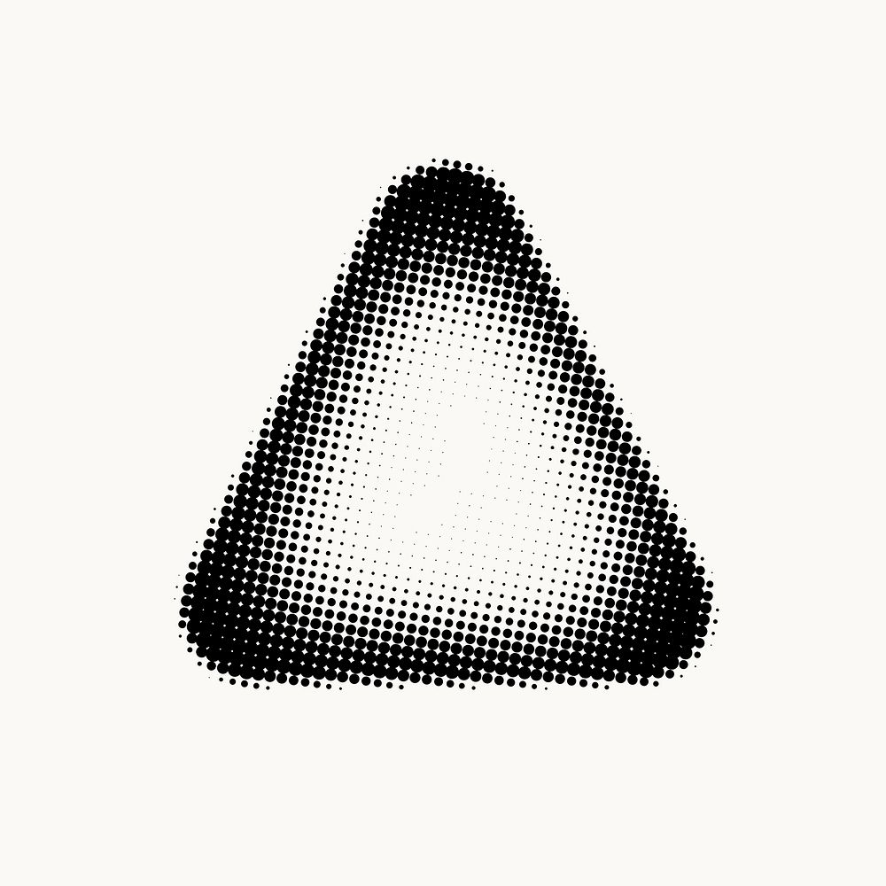 Halftone triangle shape