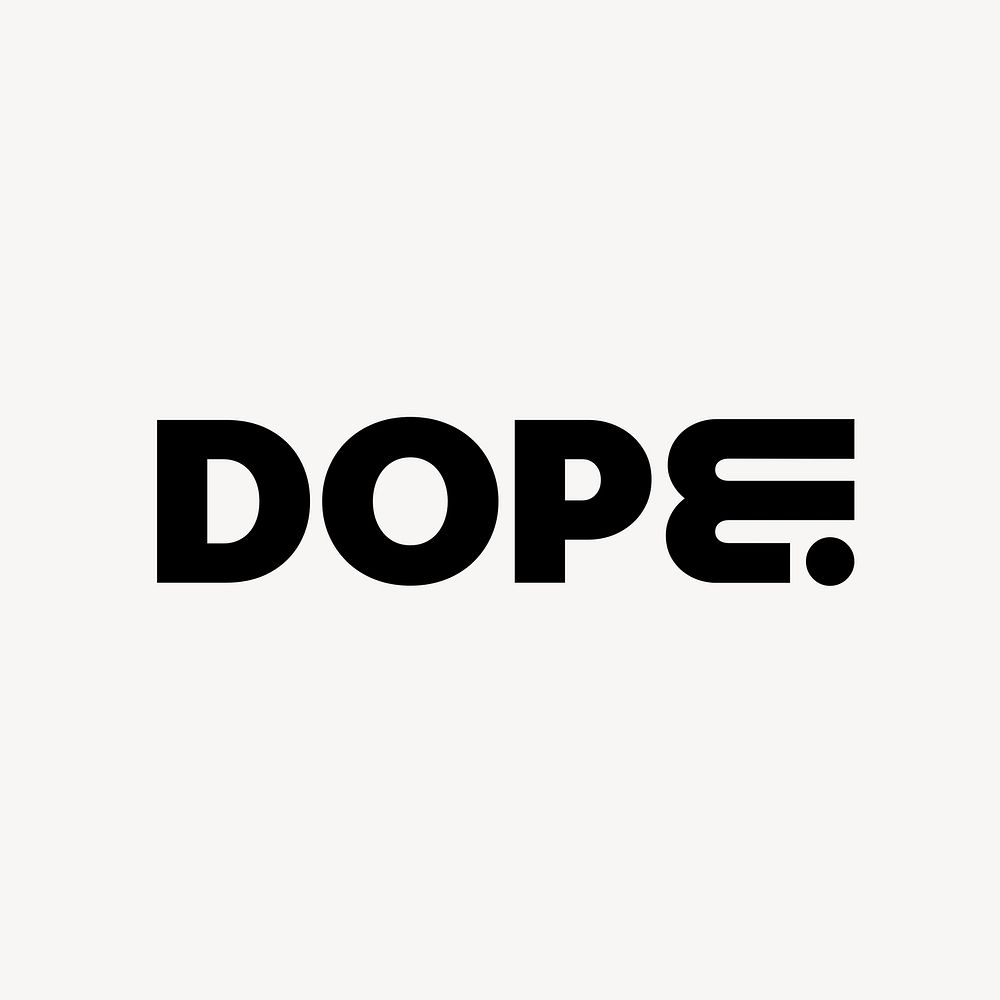 Dope, business logo template, professional design