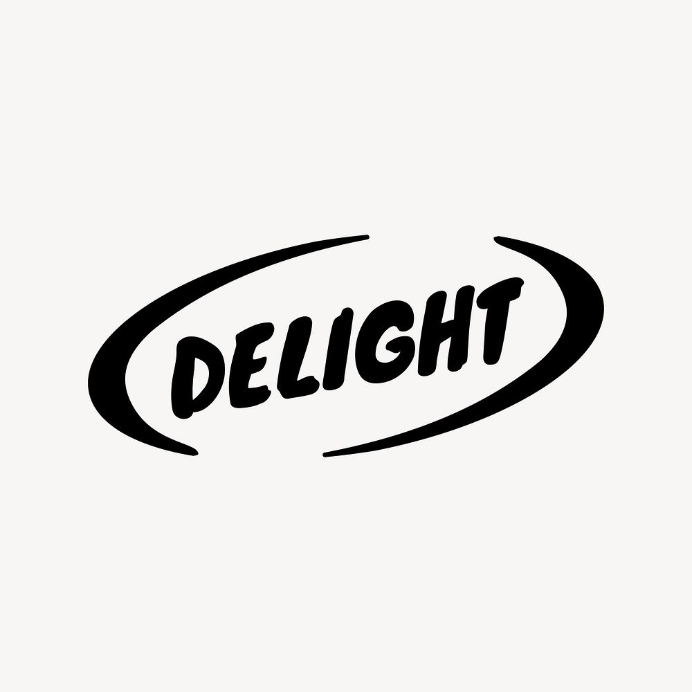Black delight editable logo template