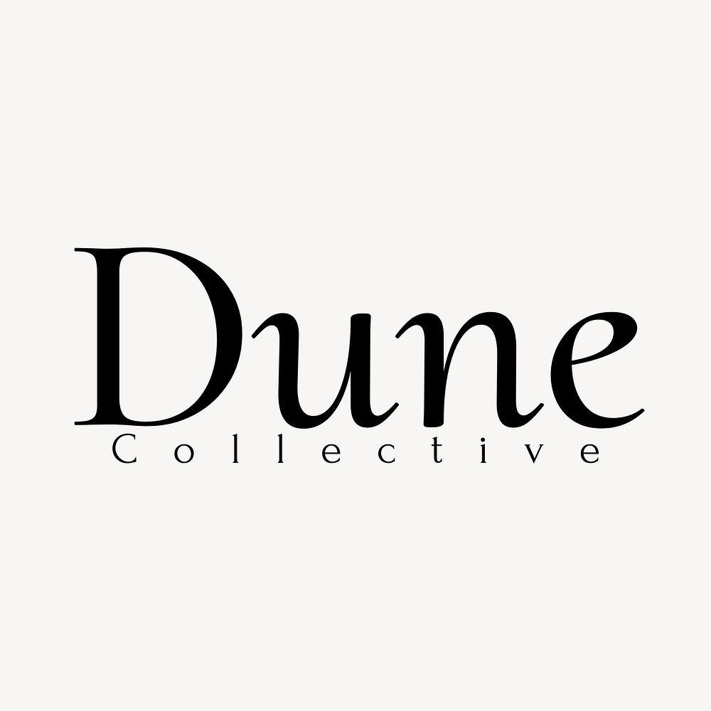 Dune collective logo template, professional business design