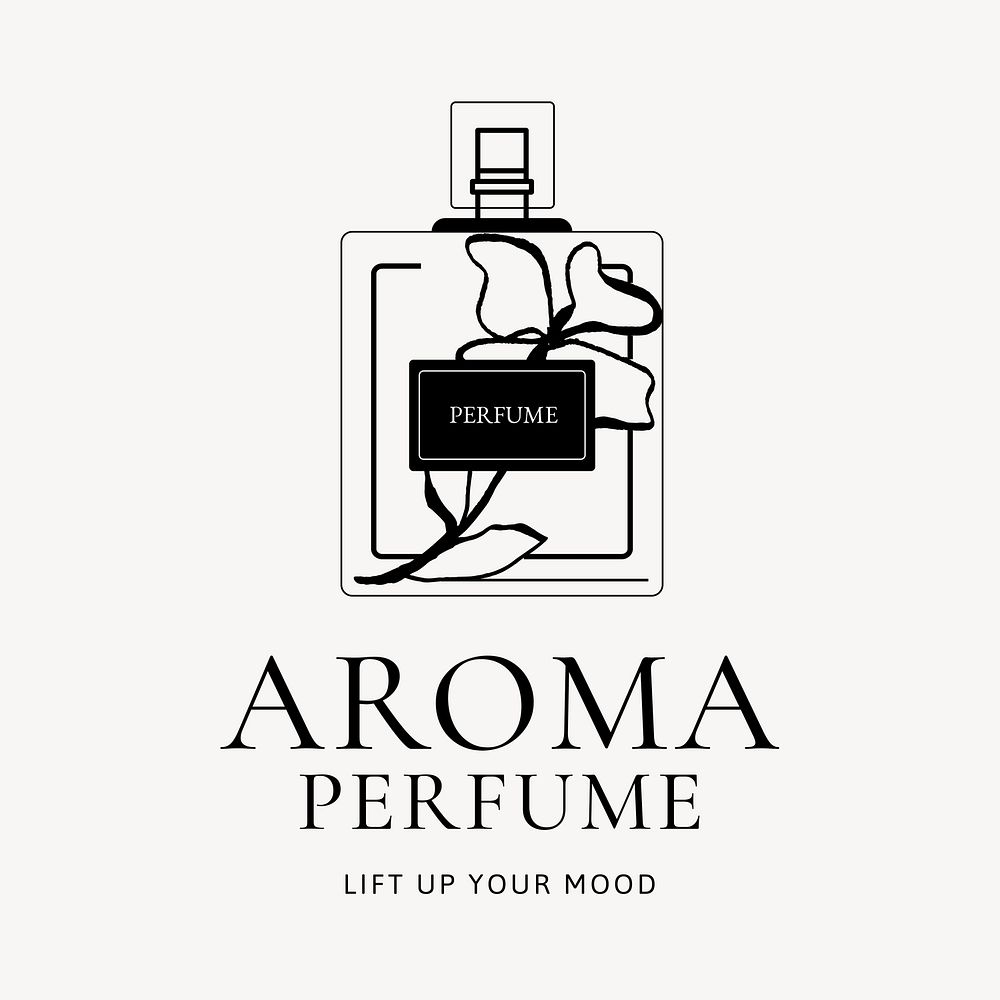 Aroma perfume business logo template