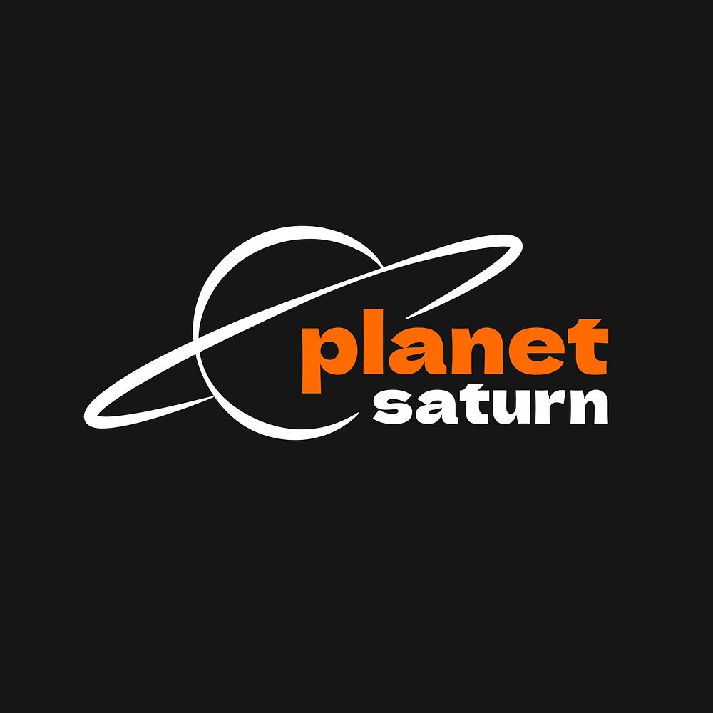 Planet logo editable template, creative design