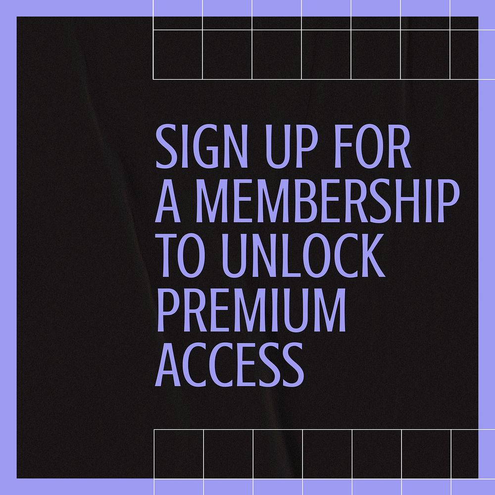 Membership signup Instagram ad template  colorful design
