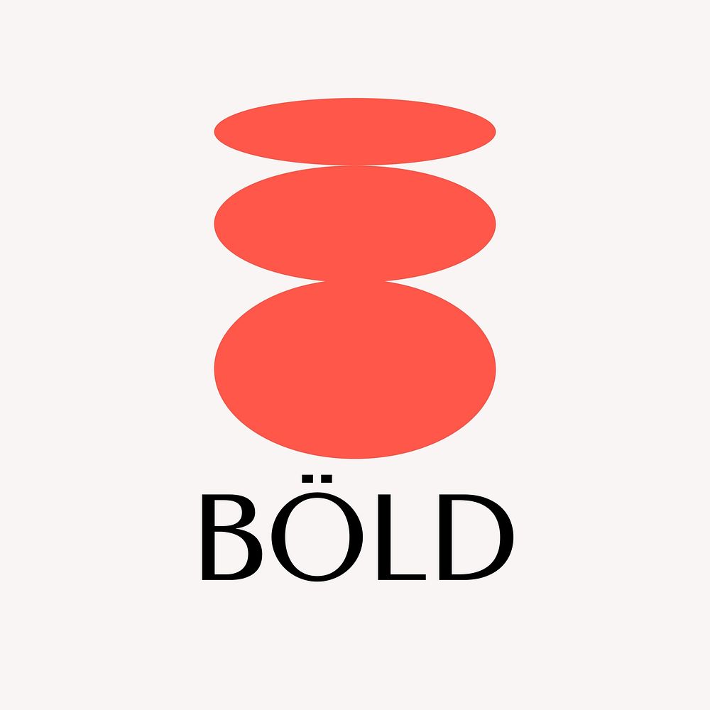 Abstract red business logo