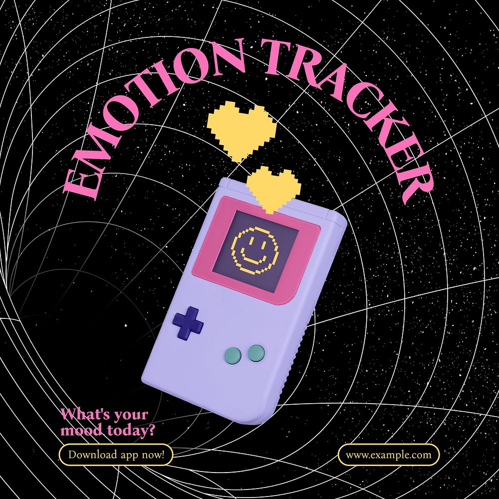 Emotion tracker  Instagram post template