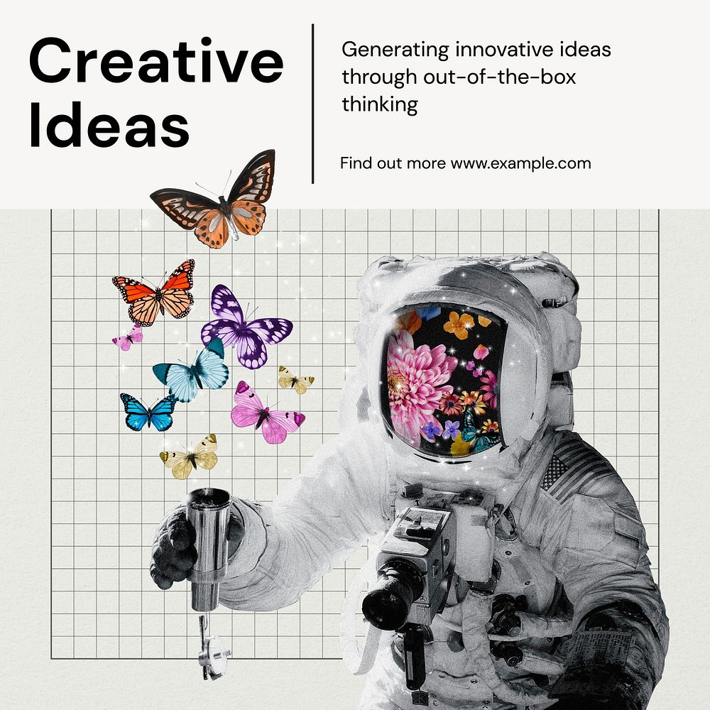 Creative ideas Instagram post template