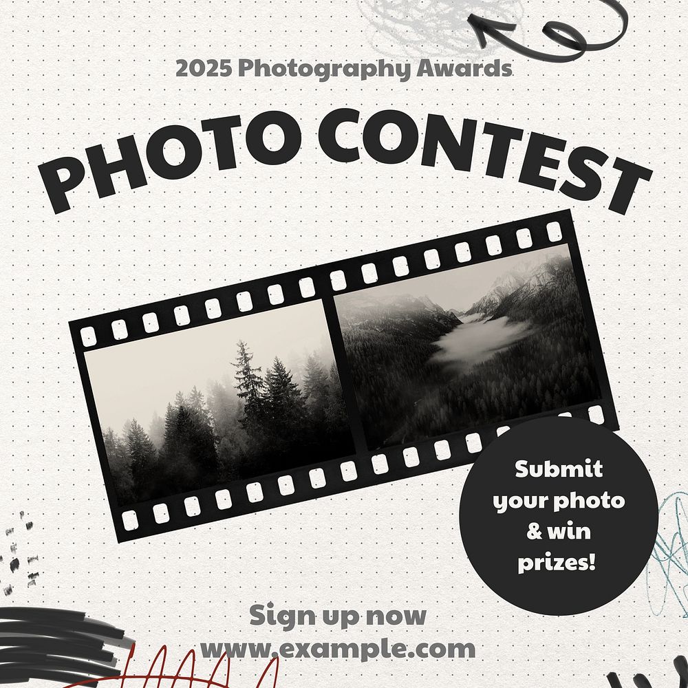 Photo contest Instagram post template