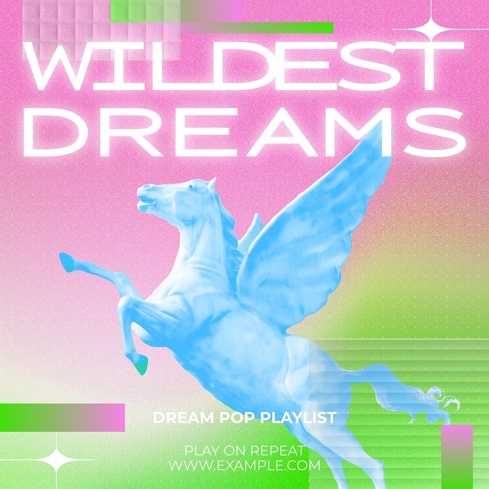 Wild dreams Instagram post template