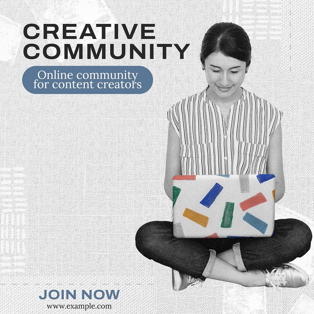 Creative community Instagram post template