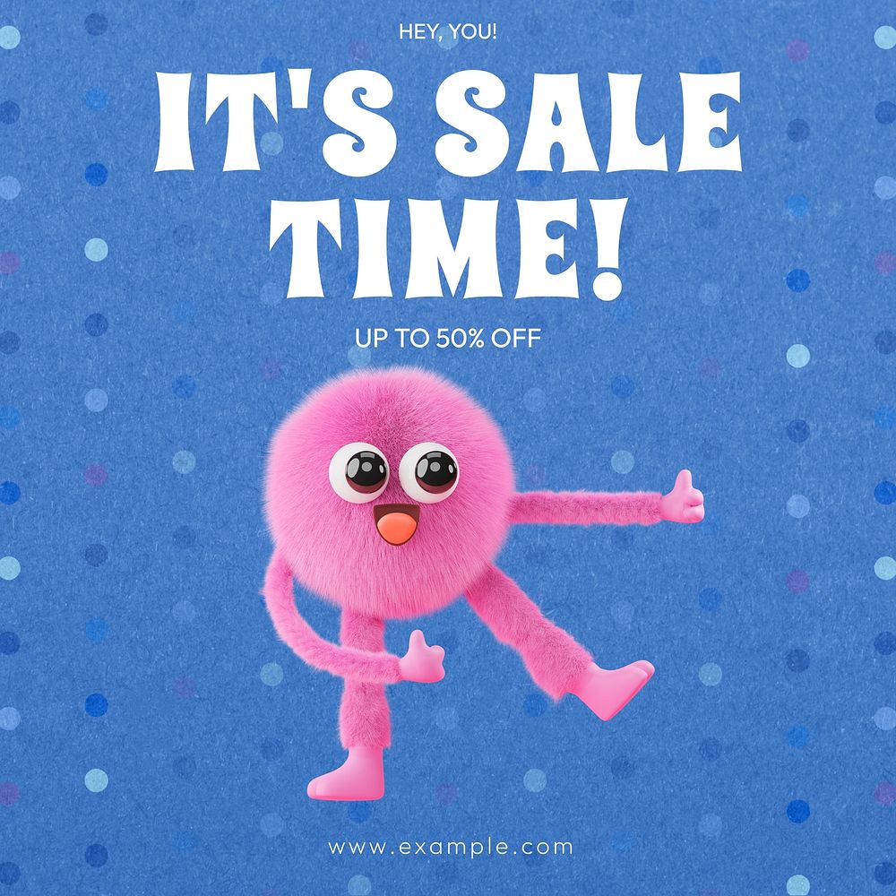 Sale time Instagram post template